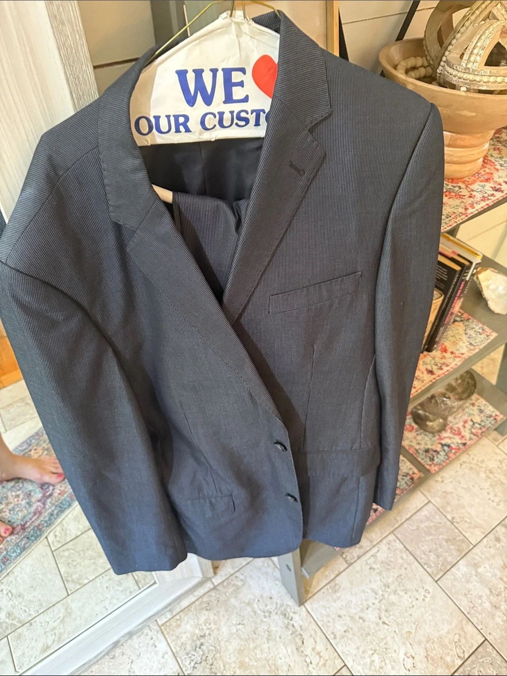 Tailored Navy Men's Suit Jacket